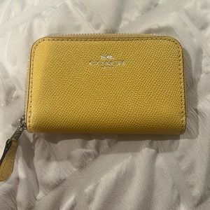Yellow Coach Mini Wallet